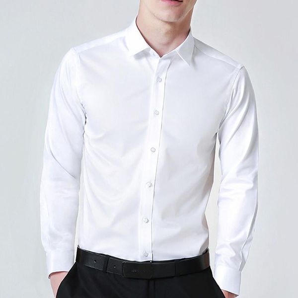 men's dress shirts bopanku fall white shirt long-sleeved fit professional plus velvet, White;black
men's dress shirts bopanku fall white shirt long-sleeved fit professional plus velvet, White;black