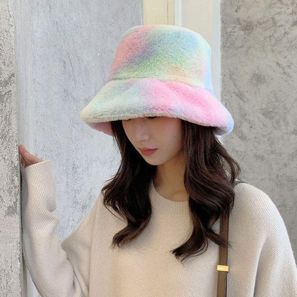 wide brim hats 2021 winter tie dye fisherman hat cute multicolor round women hunting fishing korea style keep warm bucket cap, Blue;gray
wide brim hats 2021 winter tie dye fisherman hat cute multicolor round women hunting fishing korea style keep warm bucket cap, Blue;gray