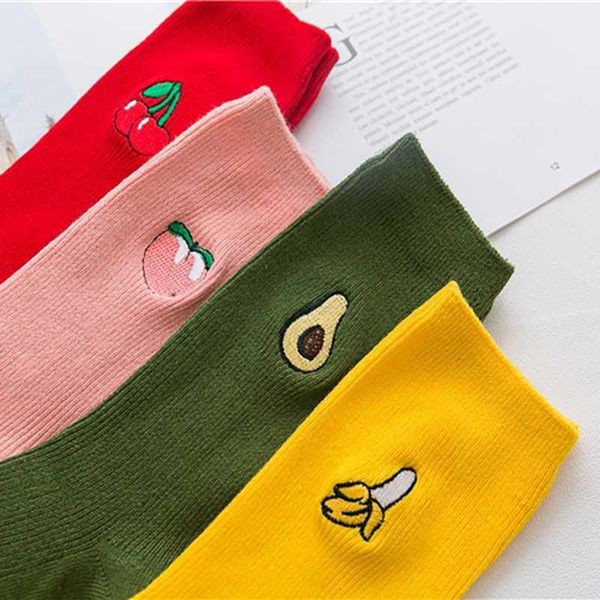 cute cartoon fruit print avocado banana cherry peach girls kawaii socks korean harajuku embroidery pile heap funny socks, Black;white
cute cartoon fruit print avocado banana cherry peach girls kawaii socks korean harajuku embroidery pile heap funny socks, Black;white