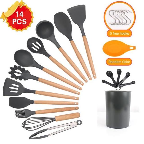 9 10 12 шт. силиконовая приготовление посуды уборка nonty spatula shovel ложка деревянная ручка для варочных инструментов кухонные инструмен
9 10 12 шт. силиконовая приготовление посуды уборка nonty spatula shovel ложка деревянная ручка для варочных инструментов кухонные инструмен