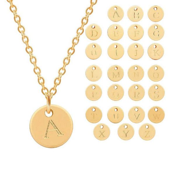 26 letters initial necklace silver gold rose gold color disc necklace letter pendant necklaces jewelry wholesale
26 letters initial necklace silver gold rose gold color disc necklace letter pendant necklaces jewelry wholesale