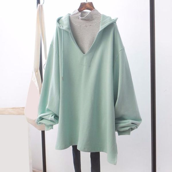 autumn women loose sweatshirt hooded casual long sleeve streetwear v neck solid color pullover hoodies1, Black
autumn women loose sweatshirt hooded casual long sleeve streetwear v neck solid color pullover hoodies1, Black