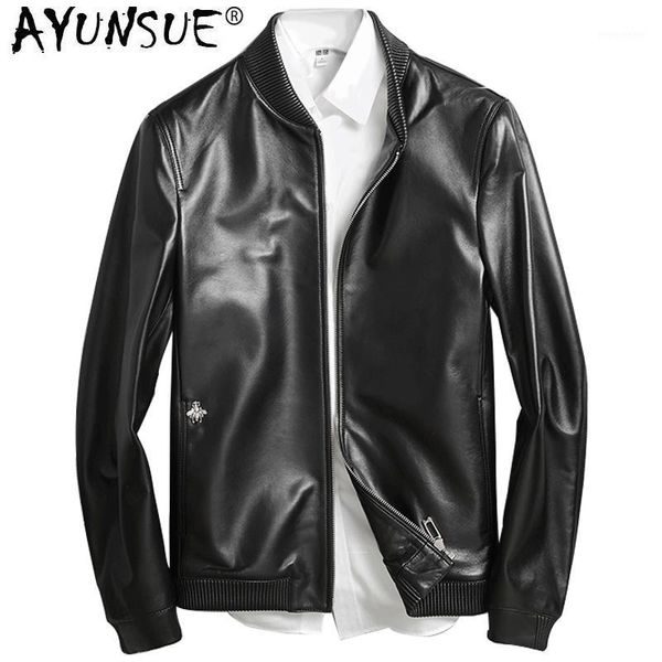 ayunsue genuine leather jacket men clothes men sheepskin coats autumn leather coat jacket chaqueta cuero hombrep-13-16181-1zl9191, Black
ayunsue genuine leather jacket men clothes men sheepskin coats autumn leather coat jacket chaqueta cuero hombrep-13-16181-1zl9191, Black