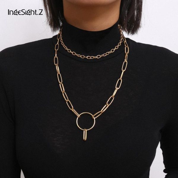 ingesight.z punk multi layer round circle long necklace statement curb cuban thick choker necklace collar for women men jewelry1, Silver
ingesight.z punk multi layer round circle long necklace statement curb cuban thick choker necklace collar for women men jewelry1, Silver