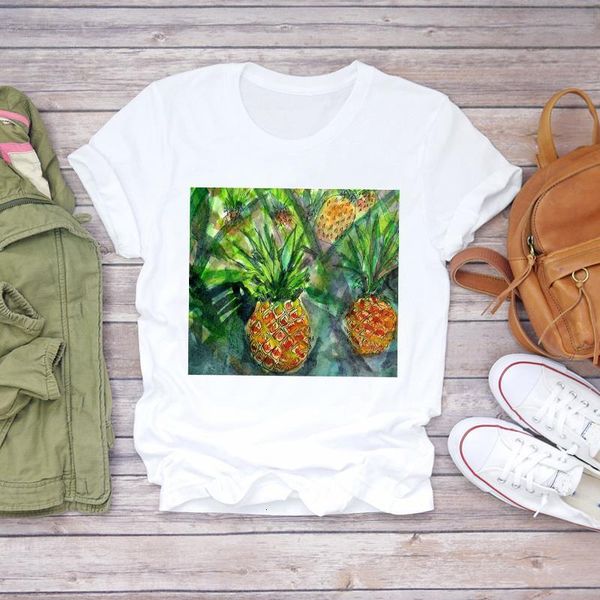women watercolor sweet pineapple short sleeve 90s lady print t-shirts t shirt ladies womens graphic female tee t-shirt, White
women watercolor sweet pineapple short sleeve 90s lady print t-shirts t shirt ladies womens graphic female tee t-shirt, White