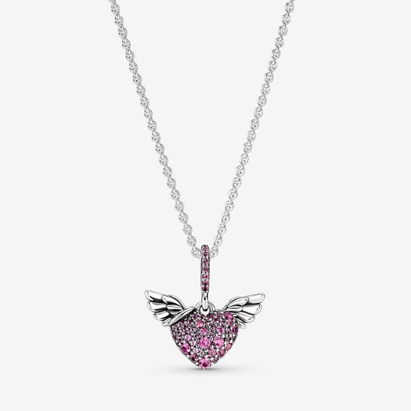 factory wholesale 925 sterling pendant necklace silver pink pavé heart & angel wings charm fits european jewelry necklace
factory wholesale 925 sterling pendant necklace silver pink pavé heart & angel wings charm fits european jewelry necklace