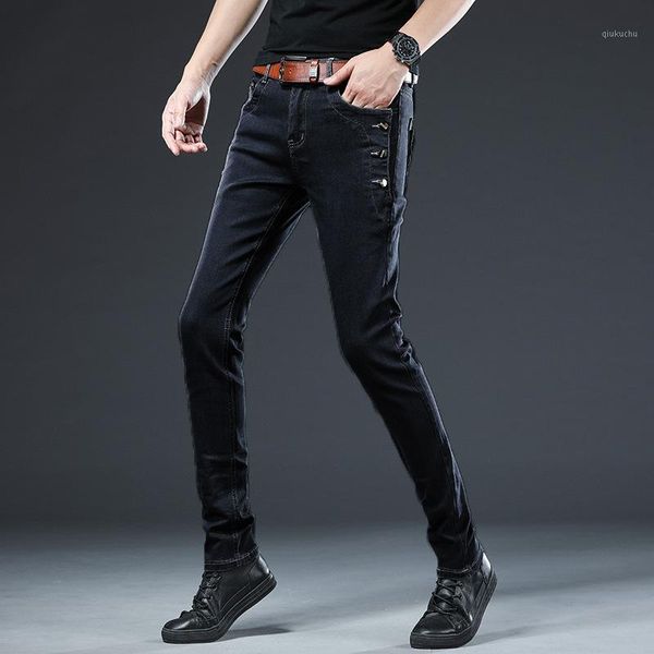 2020 cotton men jeans pants lace up denim trousers black pants skinny slim hip hop sportswear elastic waist male trousers1, Blue
2020 cotton men jeans pants lace up denim trousers black pants skinny slim hip hop sportswear elastic waist male trousers1, Blue