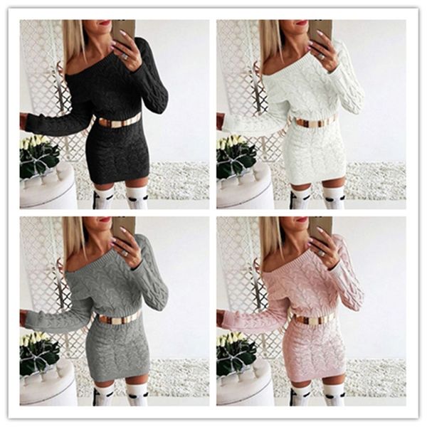 2021 autumn winter women sweater dresses long sleeve round neck knitwear casual fashion long sweaters dress ladies clothing s-xl ly1117, White
2021 autumn winter women sweater dresses long sleeve round neck knitwear casual fashion long sweaters dress ladies clothing s-xl ly1117, White