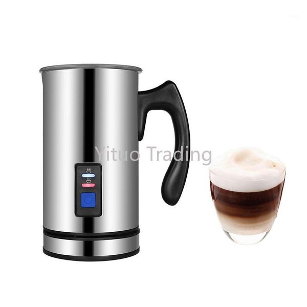 household automatic and cold coffee milk warmer foamer milk foamer electric frother stainless steel material1
household automatic and cold coffee milk warmer foamer milk foamer electric frother stainless steel material1