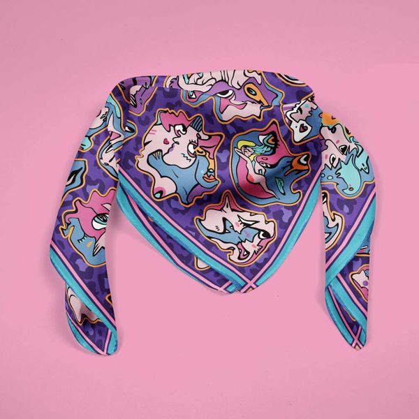illustration personality abstract novel deformation face creative headscarf silk scarf trend versatile, Black;white
illustration personality abstract novel deformation face creative headscarf silk scarf trend versatile, Black;white