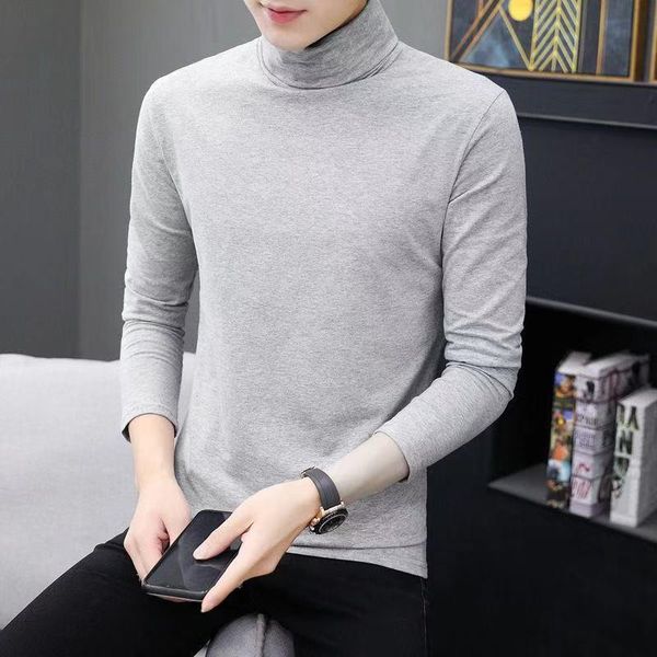 autumn and winter plus velvet turtleneck sweater men's long-sleeved t-shirt sweater base thermal underwear, White;black
autumn and winter plus velvet turtleneck sweater men's long-sleeved t-shirt sweater base thermal underwear, White;black