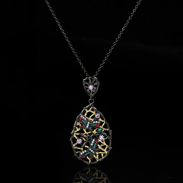 npkds european and american new style bohemian retro ethnic style hollow leaf diamond butterfly pendant necklace elegant jewelry, Silver
npkds european and american new style bohemian retro ethnic style hollow leaf diamond butterfly pendant necklace elegant jewelry, Silver