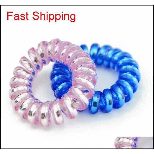 telephone wire elastic hair bands ties rings rubber ponytail holder bracelets headban qylbjw bdefashion, Silver 
telephone wire elastic hair bands ties rings rubber ponytail holder bracelets headban qylbjw bdefashion, Silver