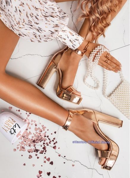 summer fashion gold an ankle band wrapped in high heels block woman sandals thick platform party dress women shoes r1cb, Black
summer fashion gold an ankle band wrapped in high heels block woman sandals thick platform party dress women shoes r1cb, Black