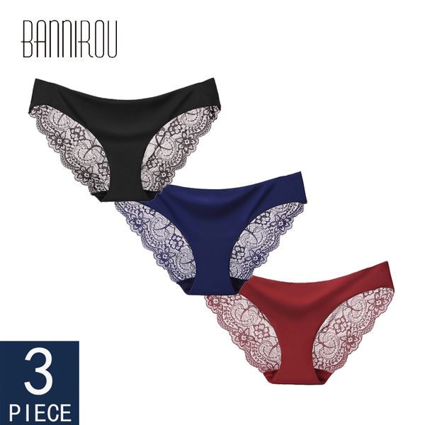 3 pcs lace panties for woman underwear briefs solid female pantyunderwear women seamless lace -xxl bannirou lj200822, Black;pink
3 pcs lace panties for woman underwear briefs solid female pantyunderwear women seamless lace -xxl bannirou lj200822, Black;pink