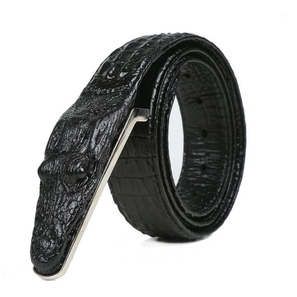 fashion men's belt crocodile pattern genuine leather belt business casual simulation crocodile alligator head gift for men1, Black;brown
fashion men's belt crocodile pattern genuine leather belt business casual simulation crocodile alligator head gift for men1, Black;brown