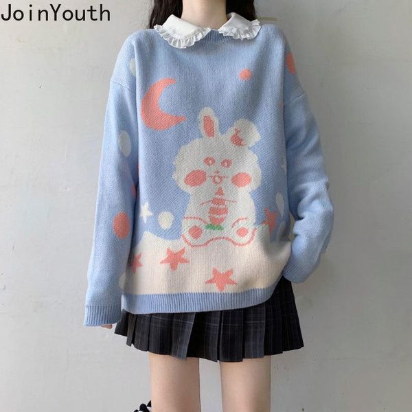 joinyouth korean cartoon women sweater chic causal oversized knitted pullover 2020 autumn new pull jumpers 7b514, White;black
joinyouth korean cartoon women sweater chic causal oversized knitted pullover 2020 autumn new pull jumpers 7b514, White;black