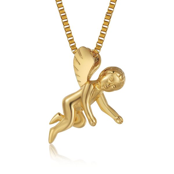 new design angel necklace pendant for male& female stainless steel gold color 24" necklace quality, Silver
new design angel necklace pendant for male& female stainless steel gold color 24" necklace quality, Silver