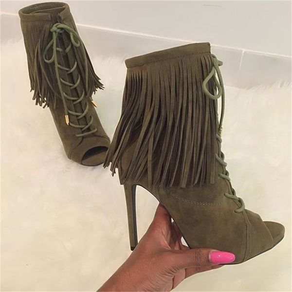 up vintage lace peep toe booties franja embedded high torozelo heel mujer spring boots dressed as a feast shoes women 7p9m, Black
up vintage lace peep toe booties franja embedded high torozelo heel mujer spring boots dressed as a feast shoes women 7p9m, Black
