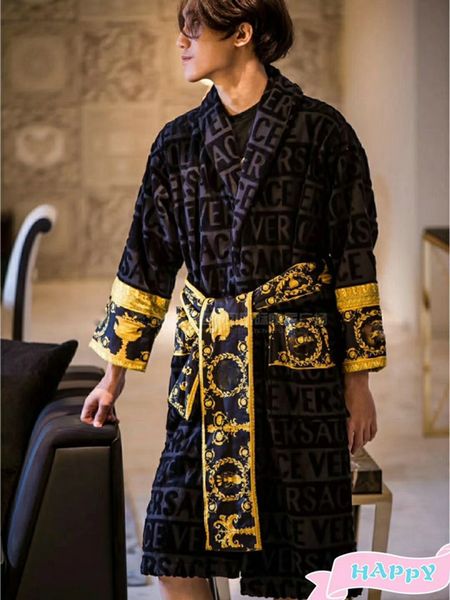 men robes nightgown long sleeves solid bathrobe gown cotton pajamas italy women sleepwear nightwear gown casual home wear black yellow 
men robes nightgown long sleeves solid bathrobe gown cotton pajamas italy women sleepwear nightwear gown casual home wear black yellow