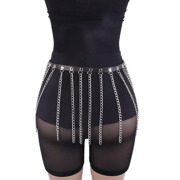 european punk style pvc pu waist belt metal alloy fringe night club dance party wide tassel waist chain belly body chain, Black;brown
european punk style pvc pu waist belt metal alloy fringe night club dance party wide tassel waist chain belly body chain, Black;brown
