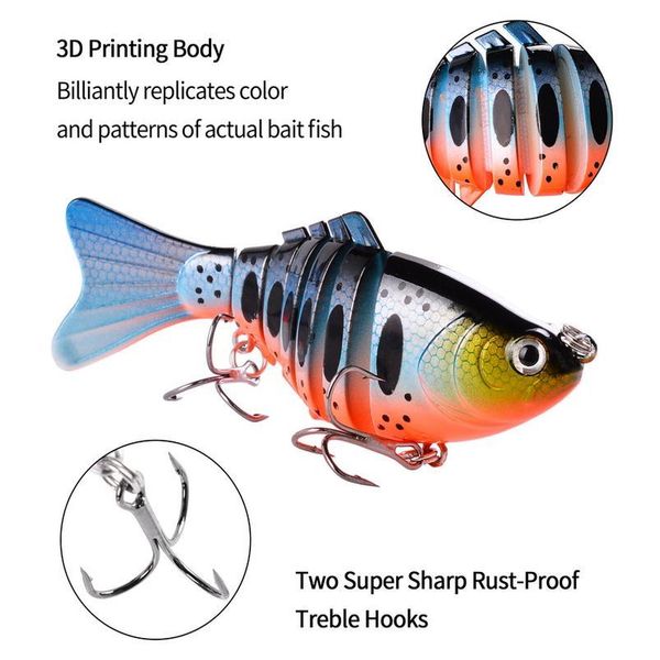 100mm 15.7g multi jointed section fishing lure baits trolling swim minnow wobbler hard bait artificial crankbait fishin qylelo
100mm 15.7g multi jointed section fishing lure baits trolling swim minnow wobbler hard bait artificial crankbait fishin qylelo