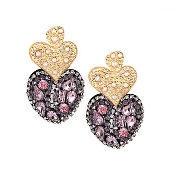 vintage handmade beads pink heart earring rhinestone fashion elegant love crystal stud earrings for women jewelry gift wholesale1, Golden;silver
vintage handmade beads pink heart earring rhinestone fashion elegant love crystal stud earrings for women jewelry gift wholesale1, Golden;silver