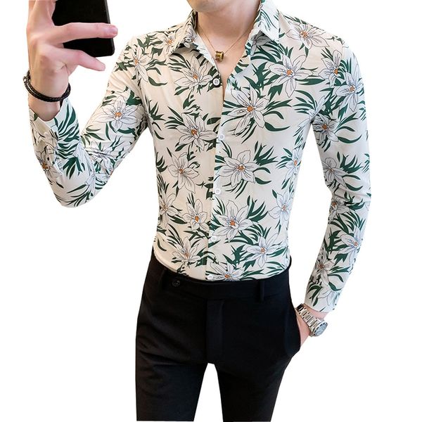 men's long sleeve casual slim fit shirts 2020 new spring autumn dress social streetwear printed clothes blouses c1212, White;black
men's long sleeve casual slim fit shirts 2020 new spring autumn dress social streetwear printed clothes blouses c1212, White;black