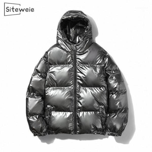 men's down & parkas siteweie winter cotton clothes thicken thermal loose zipper hooded padded jacket korean fashion boys jackets men l5, Black
men's down & parkas siteweie winter cotton clothes thicken thermal loose zipper hooded padded jacket korean fashion boys jackets men l5, Black