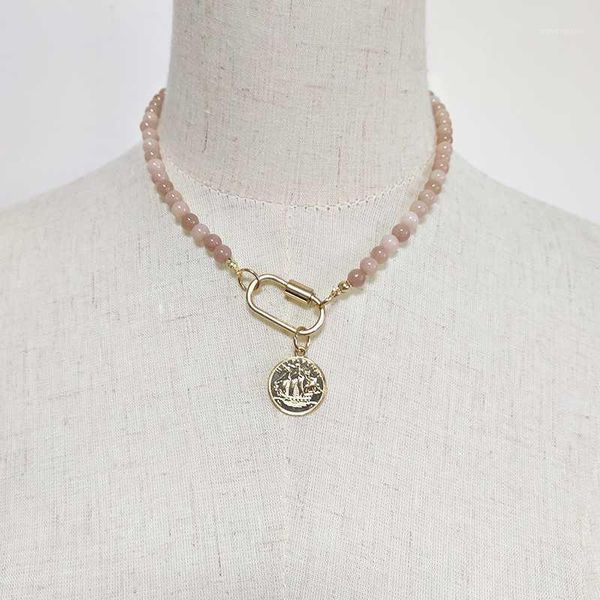 handmade pink stone beaded necklace 2020 autumn new neck accessoy openable carabiner pendant women fashion jewelry gifts1, Golden;silver
handmade pink stone beaded necklace 2020 autumn new neck accessoy openable carabiner pendant women fashion jewelry gifts1, Golden;silver