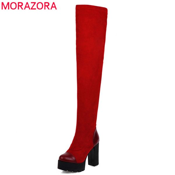 morazora 2020 women over the knee boots slim stretch boots square high heels platform shoes woman party prom shoes t200425, Black
morazora 2020 women over the knee boots slim stretch boots square high heels platform shoes woman party prom shoes t200425, Black