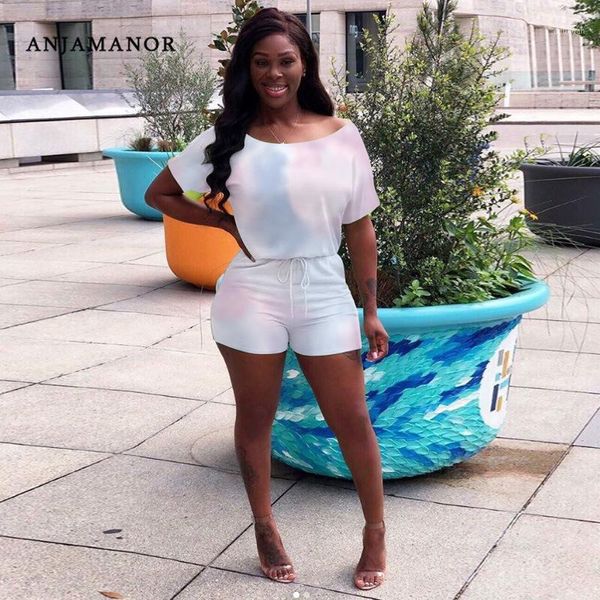 anjamanor gradient tie dye print casual rompers summer clothes for women one piece jumpsuit plus size playsuit d37-041, Black;white
anjamanor gradient tie dye print casual rompers summer clothes for women one piece jumpsuit plus size playsuit d37-041, Black;white