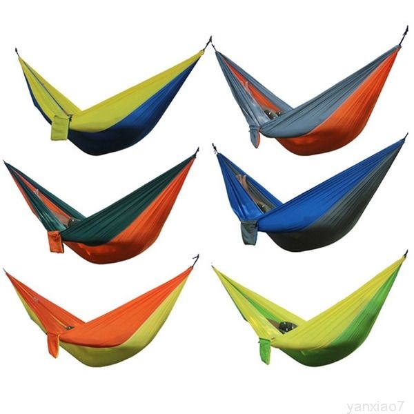 2020 outdoor portable double person nylon camping survival garden leisure travel furniture parachute hammocks
2020 outdoor portable double person nylon camping survival garden leisure travel furniture parachute hammocks