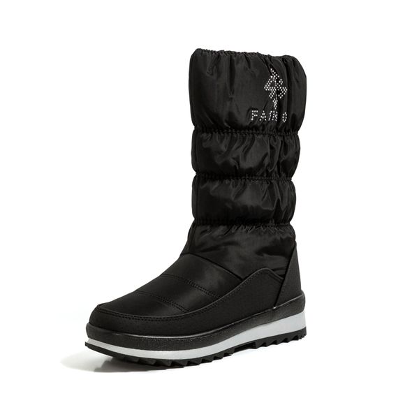 russian ankle dwaterproof water down cloth warm winter women's boots platform imitation hair-lined lamb d8cp, Black
russian ankle dwaterproof water down cloth warm winter women's boots platform imitation hair-lined lamb d8cp, Black