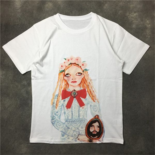 street fashion famous mens t shirt 2020 girl painting polos short sleeve shirts men women style hip hop pullover tee, White;black
street fashion famous mens t shirt 2020 girl painting polos short sleeve shirts men women style hip hop pullover tee, White;black