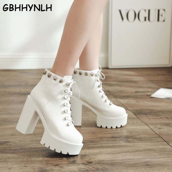boots gbhhynlh women black leather platform punk autumn high heels shoes lace up ankle white rubber lja821
boots gbhhynlh women black leather platform punk autumn high heels shoes lace up ankle white rubber lja821