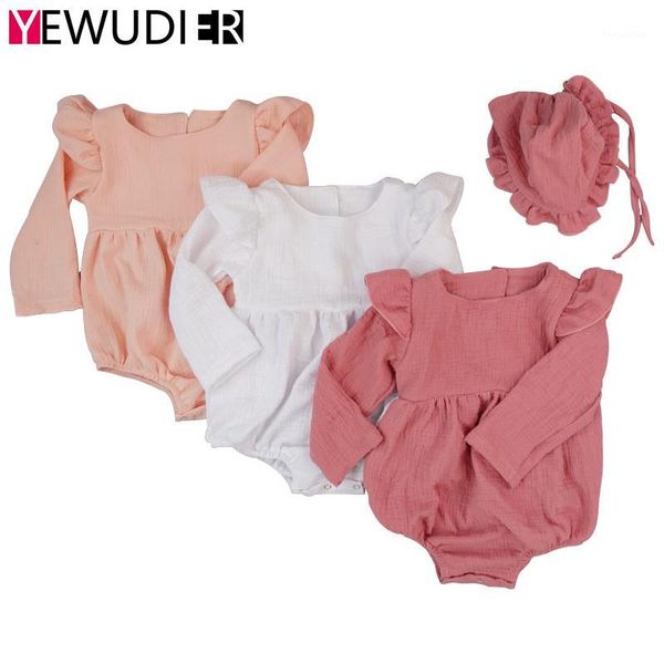 jumpsuits fashion baby girls romper clothes cute ruffle long sleeve playsuits born solid soft jumpsuit toddler outfits with one sun hat1, Blue
jumpsuits fashion baby girls romper clothes cute ruffle long sleeve playsuits born solid soft jumpsuit toddler outfits with one sun hat1, Blue