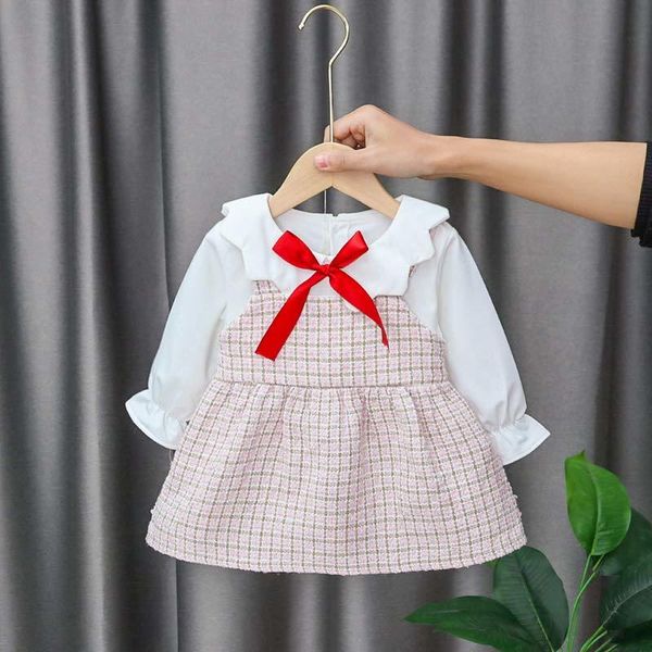 melario baby girl dress 2020 autumn cute plaid princess dresses chlidren with bow tie spring newborn birthday dress costume lj201223, Red;yellow
melario baby girl dress 2020 autumn cute plaid princess dresses chlidren with bow tie spring newborn birthday dress costume lj201223, Red;yellow