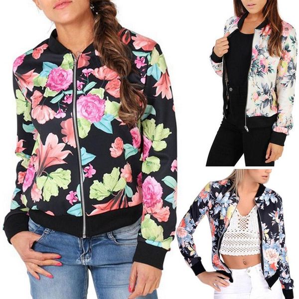 fashion women jacket long sleeve zipped colorful flowers printed outwear autumn winter ladies girls casual coat h8, Black;brown
fashion women jacket long sleeve zipped colorful flowers printed outwear autumn winter ladies girls casual coat h8, Black;brown