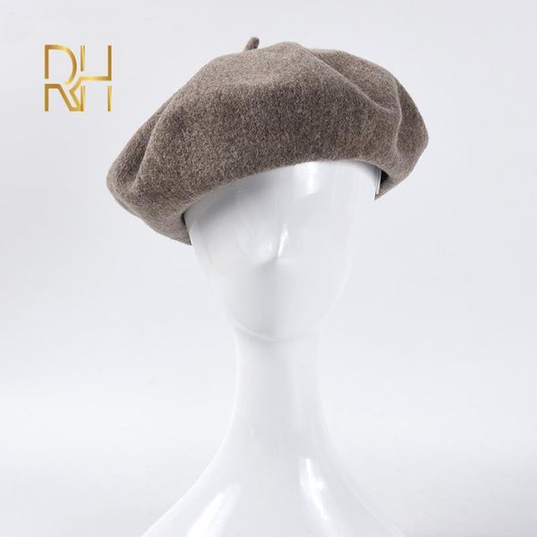 berets fashion women wool solid color beret female bonnet caps winter all matched warm walking hat beanie, Blue;gray
berets fashion women wool solid color beret female bonnet caps winter all matched warm walking hat beanie, Blue;gray