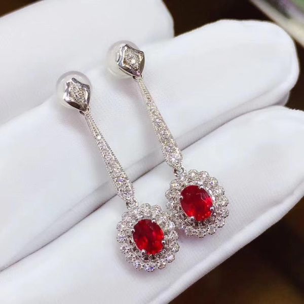 stud female party jewelry 100% natural and real ruby luxury earring 925 silver, Golden;silver
stud female party jewelry 100% natural and real ruby luxury earring 925 silver, Golden;silver