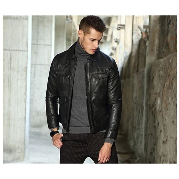 man classic sheep jackets,men's genuine leather jacket.fashion casual slim coat plus size clothes winter, Black;brown
man classic sheep jackets,men's genuine leather jacket.fashion casual slim coat plus size clothes winter, Black;brown