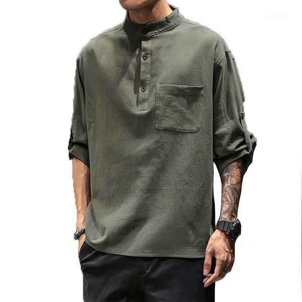 men's casual shirts fashion men shirt long sleeve cotton linen solid basic leisure fitness pullovers camisa big plus size 20211, White;black
men's casual shirts fashion men shirt long sleeve cotton linen solid basic leisure fitness pullovers camisa big plus size 20211, White;black