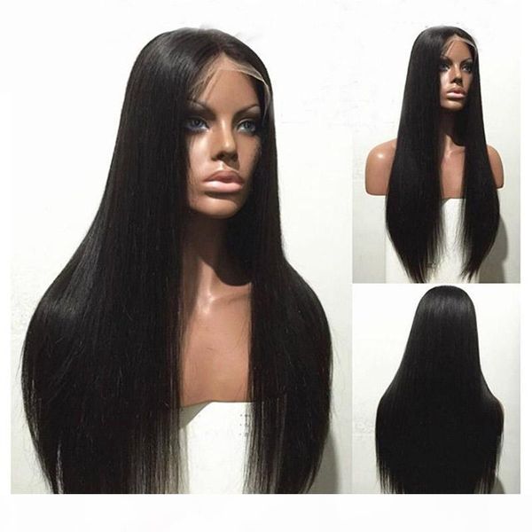 long straight full lace wig brazilian hair glueless full lace human hair wigs with baby hair lace front wig for black women, Black;brown
long straight full lace wig brazilian hair glueless full lace human hair wigs with baby hair lace front wig for black women, Black;brown