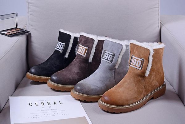 fashion women snow boots winter short bootie slip-on fur warm ladies wool ankle comforble shoes plus casual mid, Black
fashion women snow boots winter short bootie slip-on fur warm ladies wool ankle comforble shoes plus casual mid, Black
