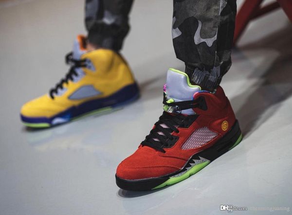 new air authentic 5 what the sports shoes varsity maize court purple ghost green solar orange sports retro men sneakers with box
new air authentic 5 what the sports shoes varsity maize court purple ghost green solar orange sports retro men sneakers with box