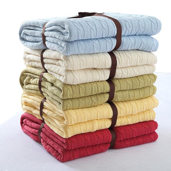stripe style cotton sofa bedding throws solid color winter warm soft knitted blanket for plane office travel blankets27
stripe style cotton sofa bedding throws solid color winter warm soft knitted blanket for plane office travel blankets27