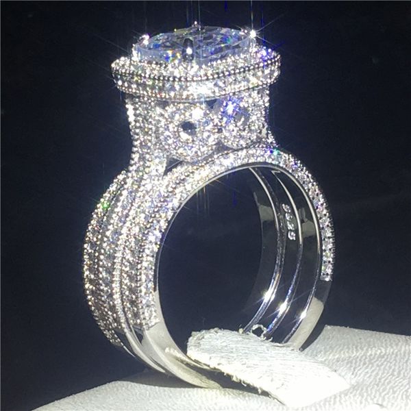 vintage 3-in-1 diamond cz ring sets 925 sterling silver jewelry promise engagement wedding band rings for women men party bijou q1214, Golden;silver
vintage 3-in-1 diamond cz ring sets 925 sterling silver jewelry promise engagement wedding band rings for women men party bijou q1214, Golden;silver