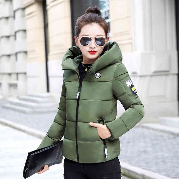 women's wool & blends slim short down jacket female hooded parka with stand-up collar autumn cotton winter coat for 0xin, Black
women's wool & blends slim short down jacket female hooded parka with stand-up collar autumn cotton winter coat for 0xin, Black