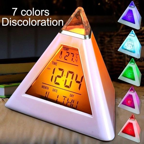desk & table clocks led digital alarm clock triangled 7 colors calendar temperature display for home room decoration
desk & table clocks led digital alarm clock triangled 7 colors calendar temperature display for home room decoration